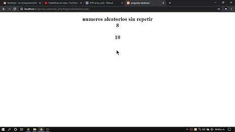 numeros aleatorios sin repetir con php