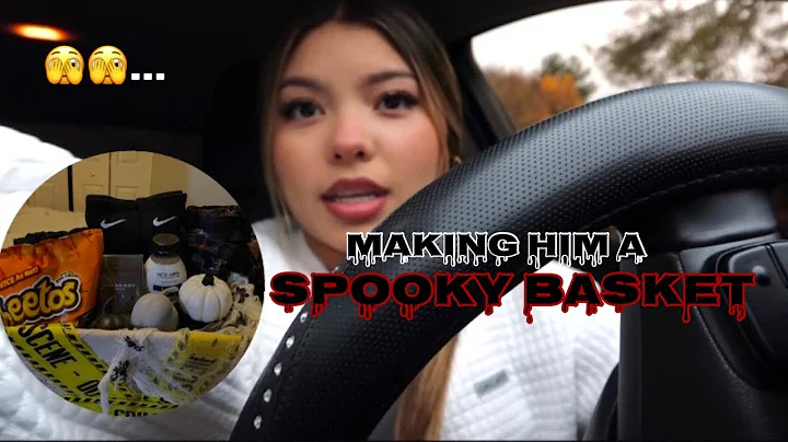 COME SHOPPING WITH ME TO MAKE A SPOOKY BASKET | Analeigha Nguyen