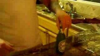 frozen beer trick