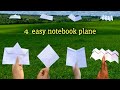Best 4 new paper flying plane notebook paper plane how to make best notebook planefly fresh plane