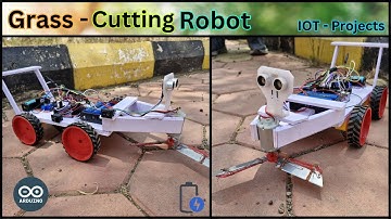 Hoe maak je een Bluetooth-gestuurde grasmaaierrobot | DIY Arduino slimme grasmaaier 🌿🤖