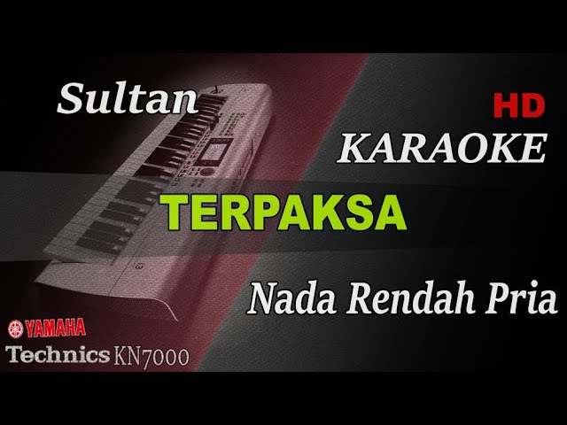 SULTAN - TERPAKSA ( NADA RENDAH PRIA ) || KARAOKE class=