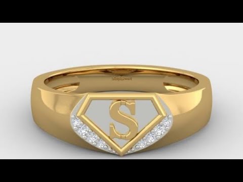 Pin by MAANOH JEWELLERS on alphabet rings | Gold ring designs, Gold  bracelet for girl, Mens ring designs