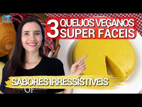 3 queijos veganos FÁCEIS E SENSACIONAIS | Os mais rápidos DO MUNDO
