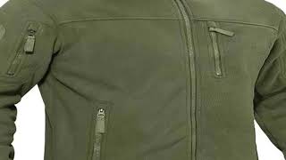 TACVASEN Men's Fleece Jacket Soft Warmth Windproof Full Zip Up Coat Multiple Zipper Pockets Hiking W screenshot 3