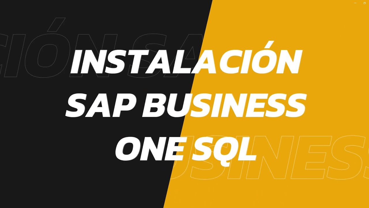 Como Instalar WiSys Agility Software Para SAP Business One SQL - YouTube
