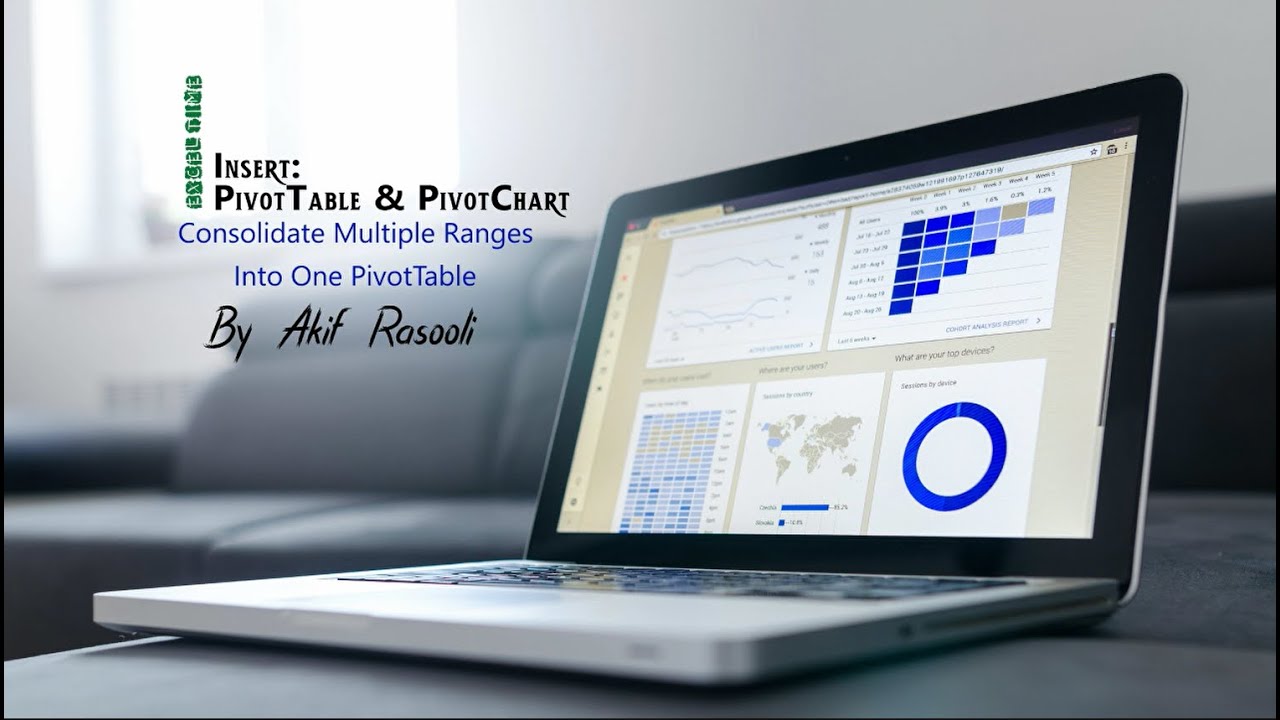Consolidate Multiple Ranges Into One PivotTable - YouTube