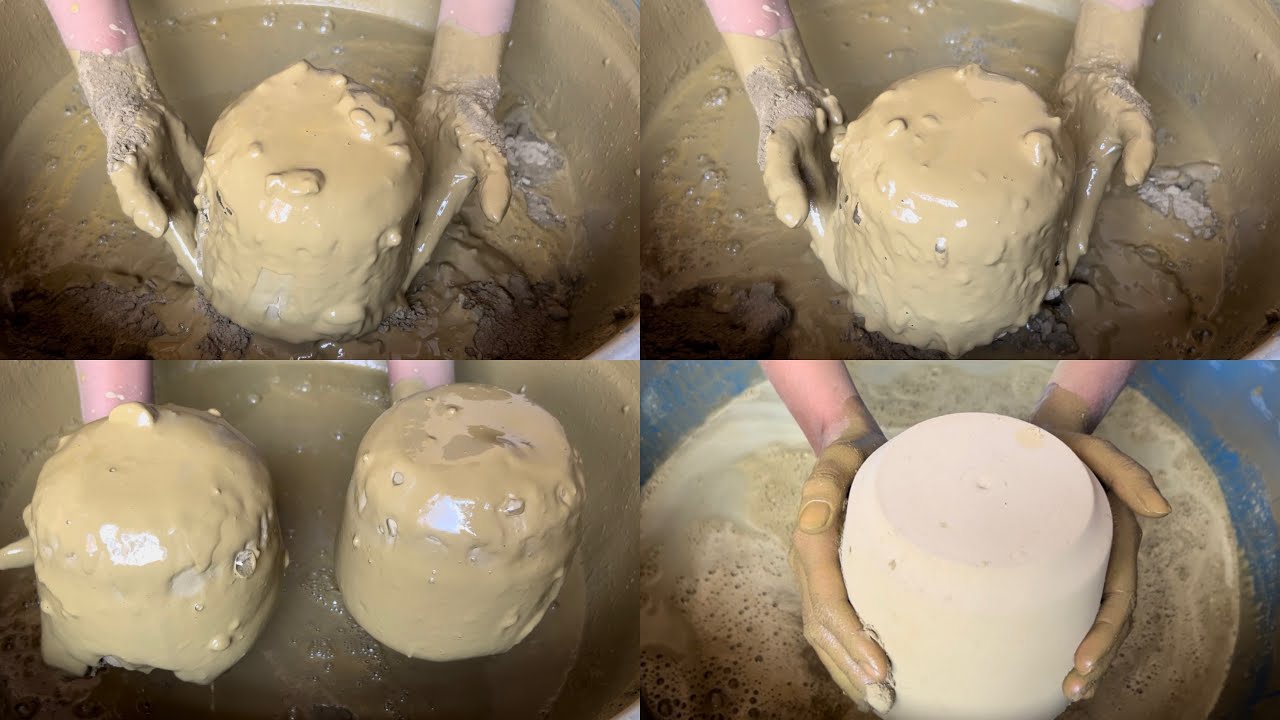 Super soft pure multani mitti water crumbling