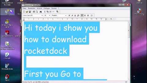 How to: Download RocketDock For Vista (English/German)