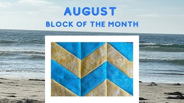 Zig Zag block - August edition of the Little Bit Different BOM