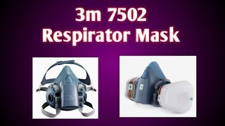 3m 7502 Respirator Mask 7 in 1  suit painting Spray Industry Dust GasMask #ideas   #tips  #knowledge