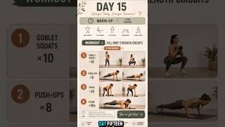 beginner fat loss workout | day 15 #fitness #motivation