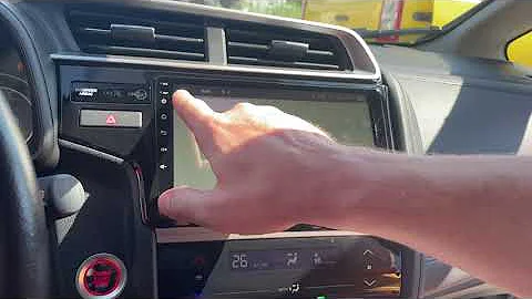 Removal radio Honda Fit 3 - 2018 - support original camera