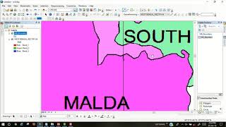 How to create a shapefile and how to digitize a scan map in ArcGIS 10.3 Part-1