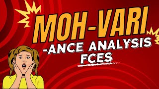 MOH- variance analysis, Advanced cost accounting