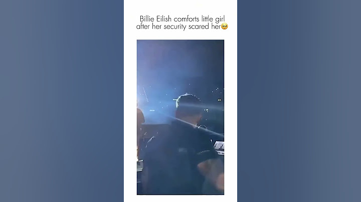 Billie Eilish protects little girl from her own security guard at Happier than Ever World Tour