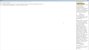 Buffer for Roads in ArcGIS using Python Script
