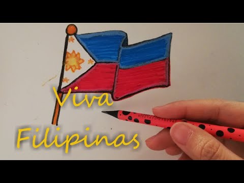 Philippine Flag Drawing Jamarts Philippineindependence Youtube
