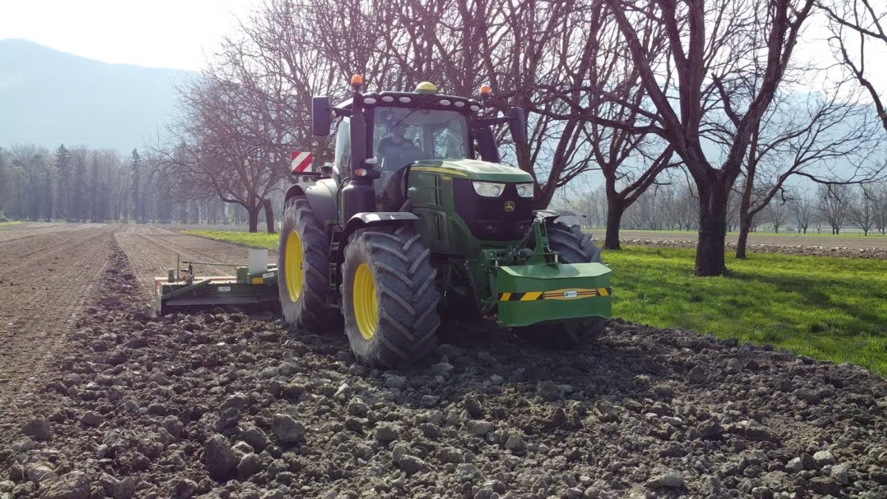 John Deere 6250R🟢 | Préparation de terre à Maïs 2022