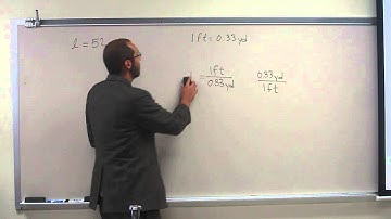 Length Unit Conversions (Dimensional Analysis) - Yards to Feet 001