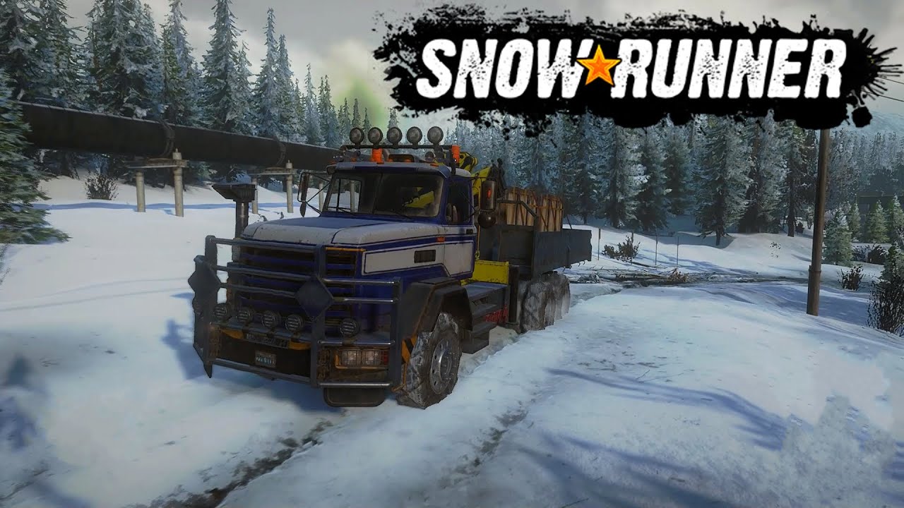 SNOWRUNNER Gameplay Walkthrough PIPELINE CONSTRUCTION Alasca Map Off ...