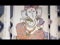 Colorful ganesh drawing  ganesh mandala art  zentangle art  ganesh  drawing  youtube shorts