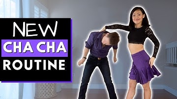 New CHA CHA Routine - Dance Tutorial with Grapevines & Head Roll
