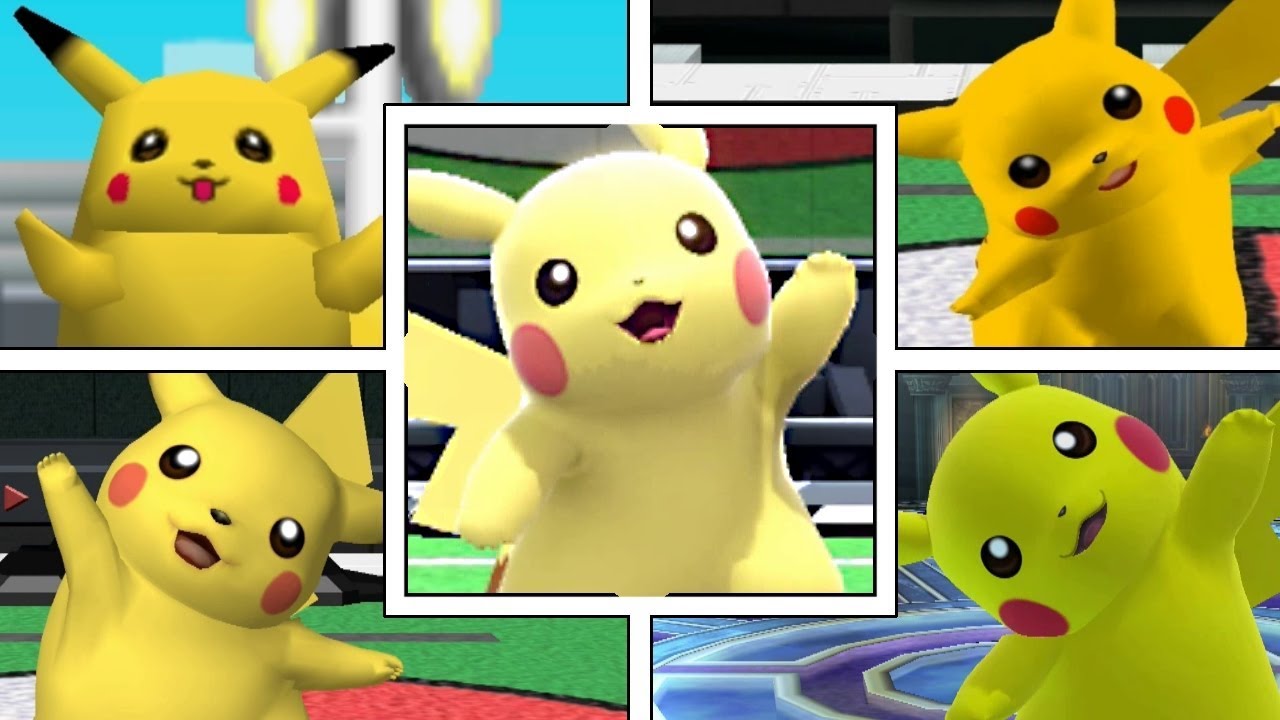 Evolution Of Pikachu In Super Smash Bros Series Moveset Animations More
