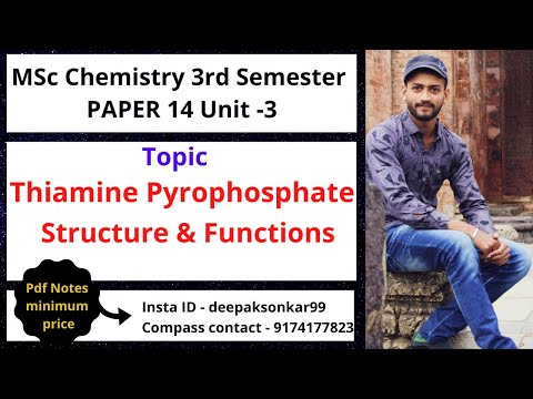 Enzyme(L-4) Msc3rd Chemistry Thiamine Pyrophosphate