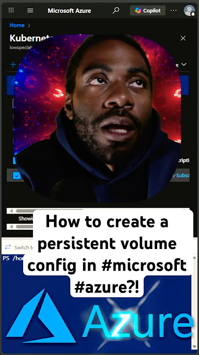 How to create a persistent volume config in #microsoft #azure?!