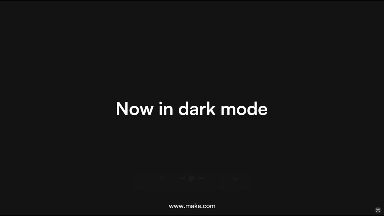 Now available in Make: Dark mode