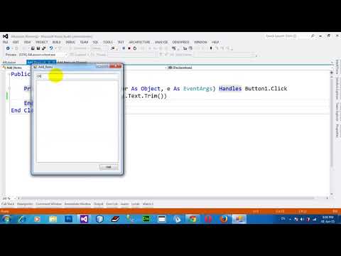 how to Add Items to a ListBox Control at runtime in VB NET 2012