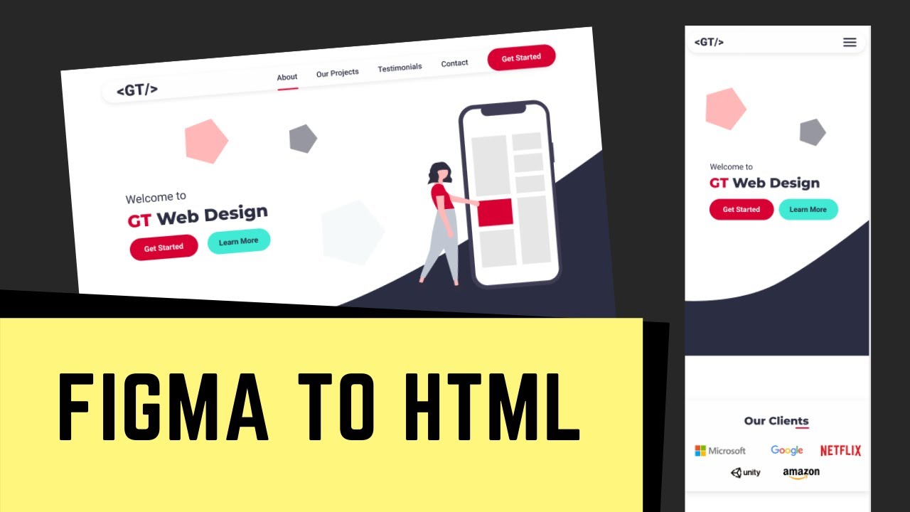 How To Design A One Page Website From Scratch | Figma To Real Website [FULL COURSE]