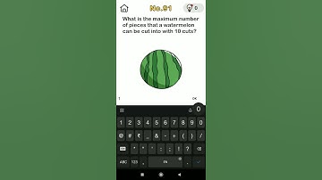 What is the maximum number of pieces that a watermelon can be cut into with 10 cuts?