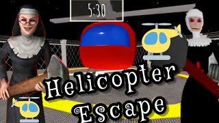 Evil Nun helicopter escape