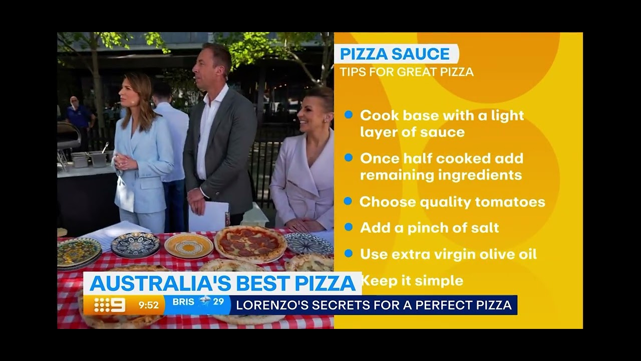 World-Ranked Pizzeria in Melbourne – Shop225 on Today Show (Channel 9)