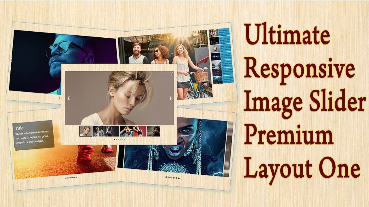 Ultimate Responsive Image Slider Premium - Layout 1 - YouTube