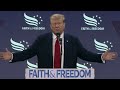 TRUMP: The Left comes after believers because our allegiance is to our country and our Creator.