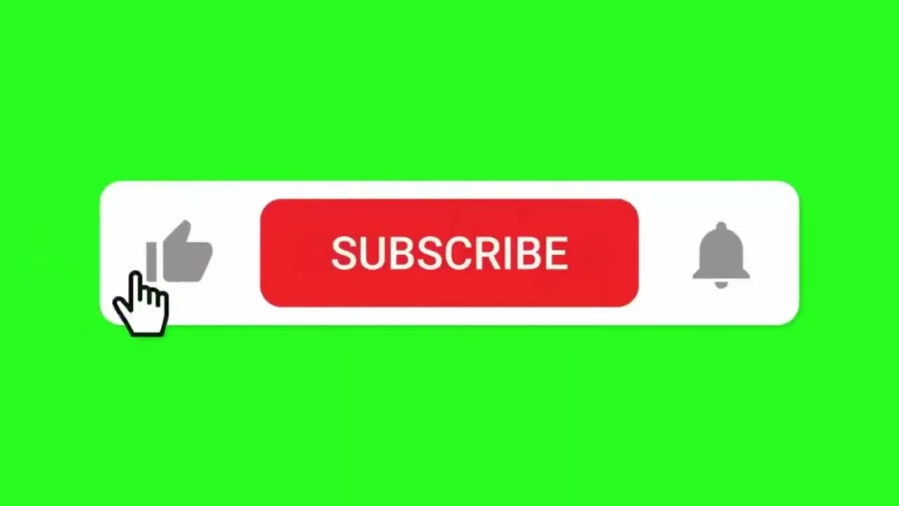 subscribe button green screen clips YouTube