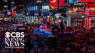 New York reacts with euphoria, some instances of violence, after Knicks win NBA title