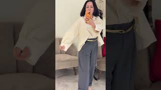 Добрый день! Примеряю новые брюки. Как вам такой стиль? #fashion #мода #стиль #шитье #sewing