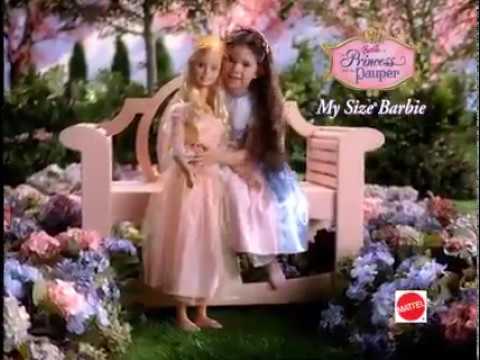 Barbie As The Princess and the Pauper My Size Doll Commercial (2004)
