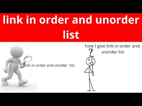 How to give link in ordered and unordered list in simple form