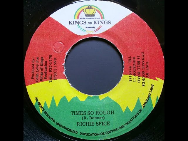 Watch Richie Spice - Times So Rough (Audio) on YouTube Watch Richie Spice - Times So Rough (Audio) on YouTube