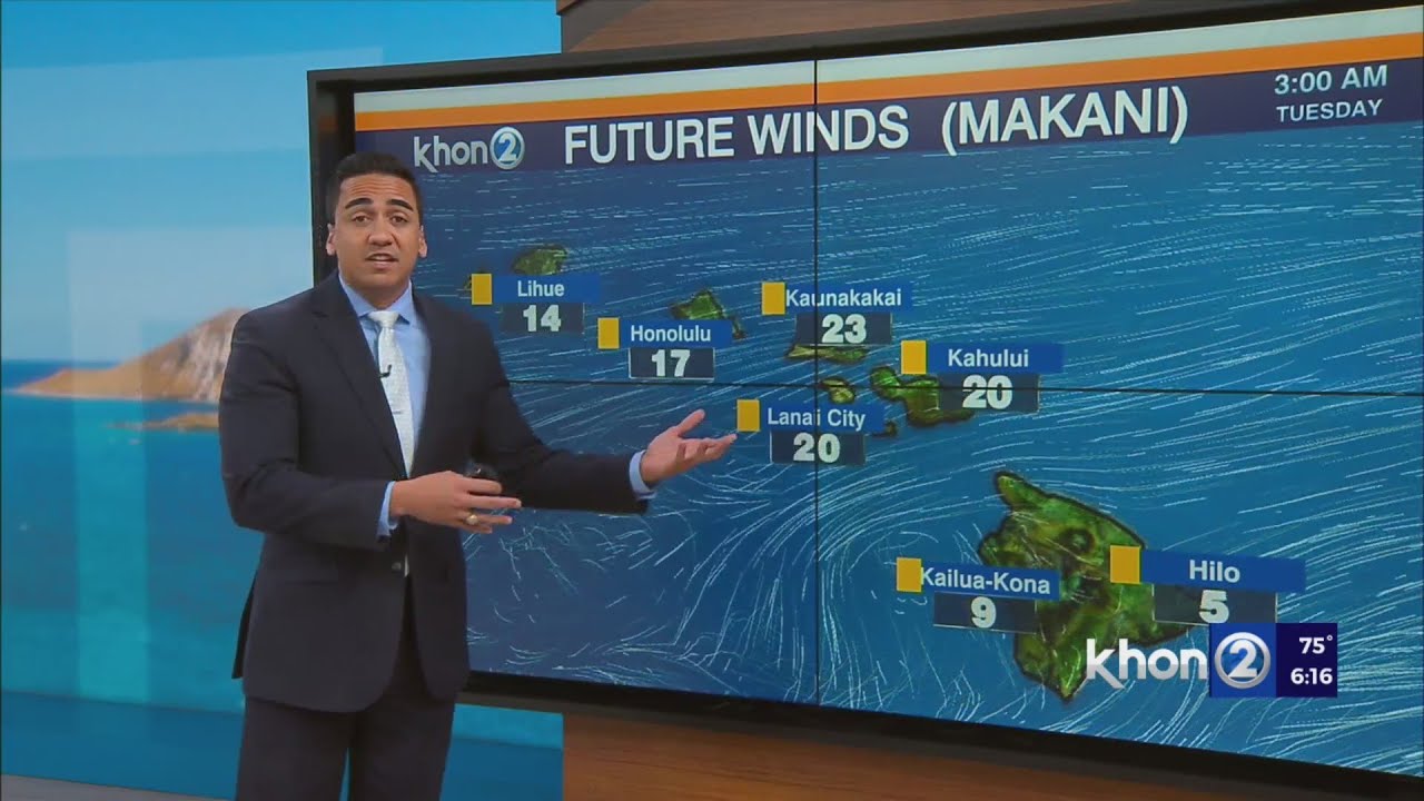 Trade winds to remain moderate to breezy - YouTube