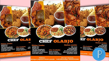 How to Design Professional Business Flyer -Phone/Pixellab/Fast food Flyer Design #flyerdesigner