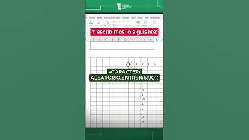 Sopa de letras en solo 30 segundos con Excel. 😳✅#excel #exceltips #exceltutorial #excelbasico