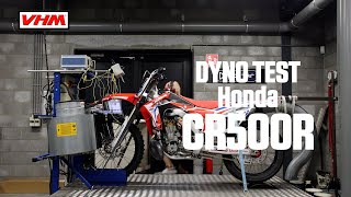 VHM dyno Honda CR500R with VHM cylinder head