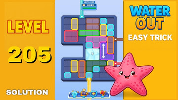 Water Out Puzzle Level 205 – Easy Solutions