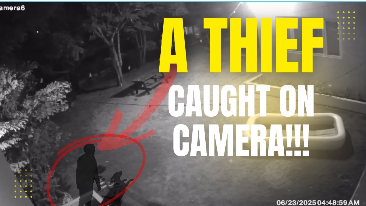 A THIEF CAUGHT ON CAMERA!!! @MeetTheMitchells - YouTube